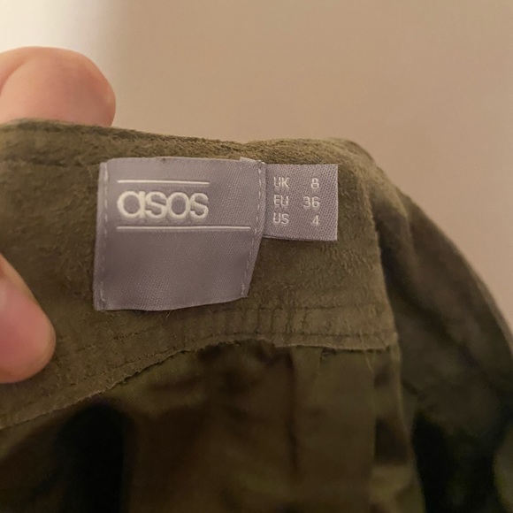 ASOS olive green suede jumper - Picture 5 of 6
